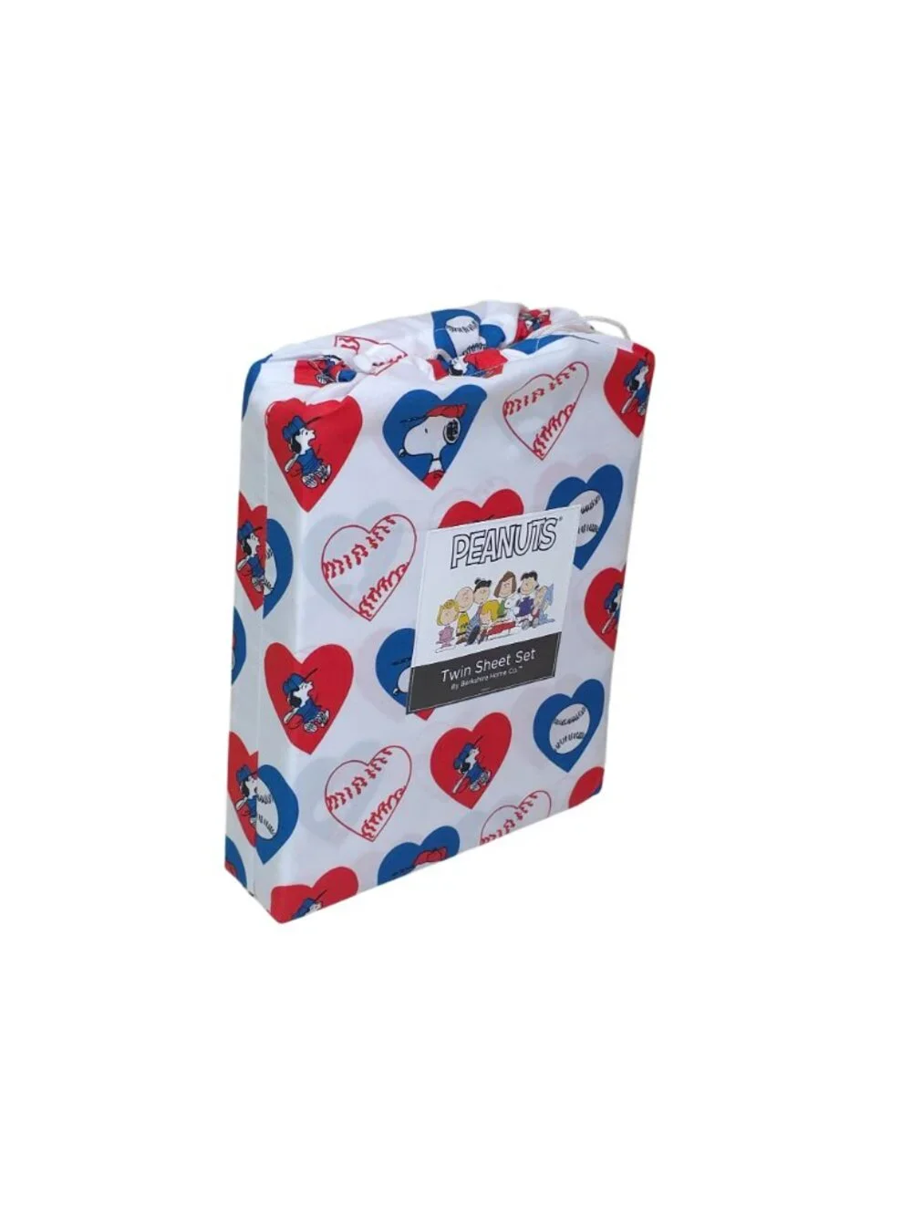Peanuts Snoopy Twin Sheet Set Summer Heart Baseball Softball Kids by Berkshire